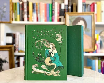 RARE Folio Society The Green Fairy Book by Andrew Lang | Deluxe Hardcover w/ Color Illustrations & Slipcase | New Condition