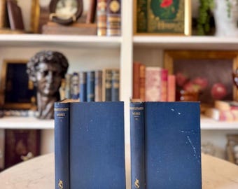Rare Antique Shakespeare’s Works 2 Volume Set | Porter & Coates Victorian Hardcover
