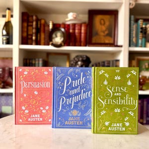Rare Jane Austen Classics Set: Bonded Leather Hardcovers, Jessica Hische Covers