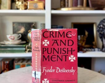 Crime and Punishment by Fyodor Dostoevsky | 1956 Vintage Hardcover