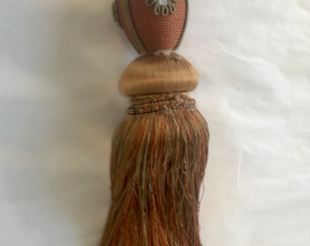 Vintage Decorator Curtain Tassel Russet