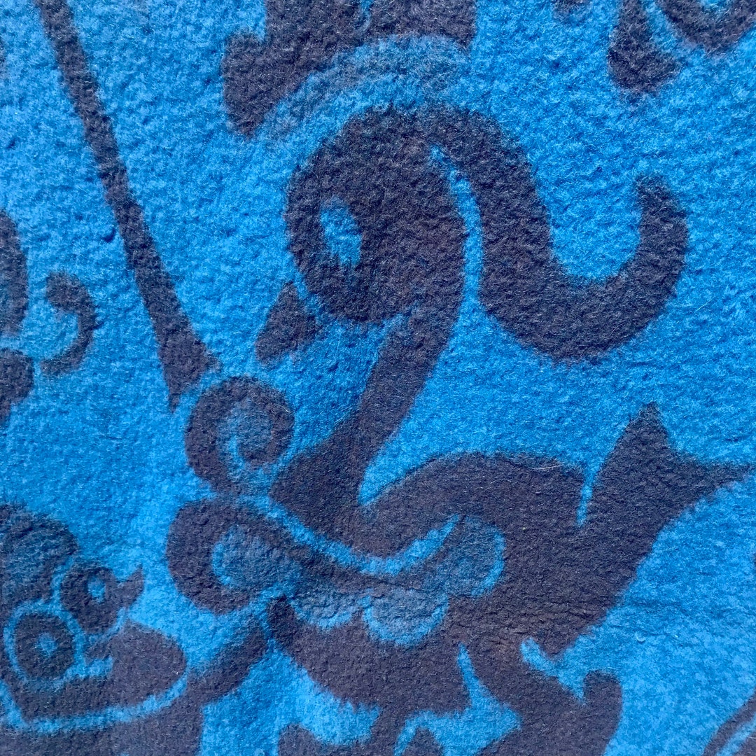 Vintage Beacon Blanket Whimsical Ducks Crib Size Wool Hand Dyed Purple