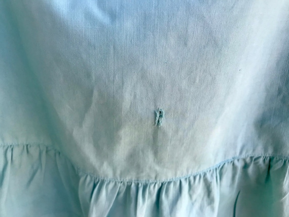 Antique Child's Dress Robins Egg Blue Drop Waist … - image 4