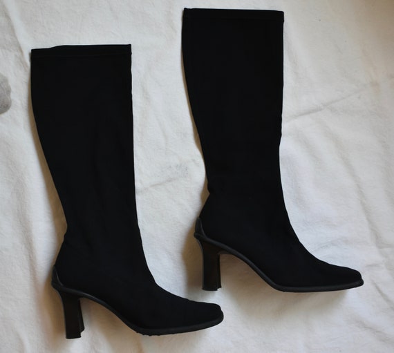 black boots 3 inch heel