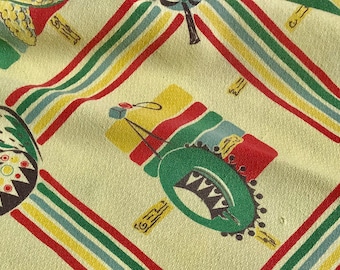 Vintage Cotton Tablecloth Mexican Southwestern