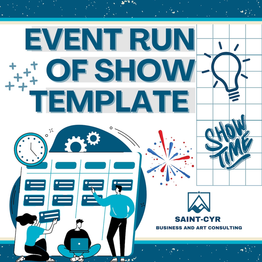 Event Run of Show Template - Etsy