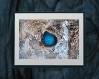 Piscina termal azul etérea de Islandia – Impresión fotográfica de bellas artes