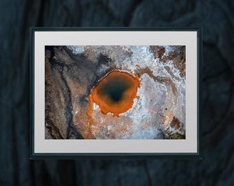 Piscina termal de color naranja de Islandia - Fotografía de paisajes del Ártico