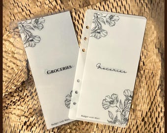CUSTOM | A6 | Plant Design | Vertical Cash Envelopes | Money Envelope System | Sinking Funds | Vellum | Gloss | Matte