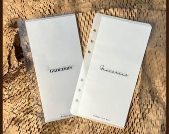 CUSTOM | A6 | Plain Design | Vertical Cash Envelopes | Money Envelope System | Sinking Funds | Vellum | Gloss | Matte