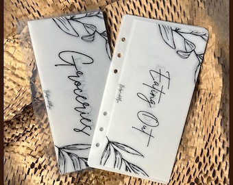 CUSTOM | A6 | Plant Design | Horizontal Cash Envelopes | Money Envelope System | Sinking Funds | Vellum | Gloss | Matte
