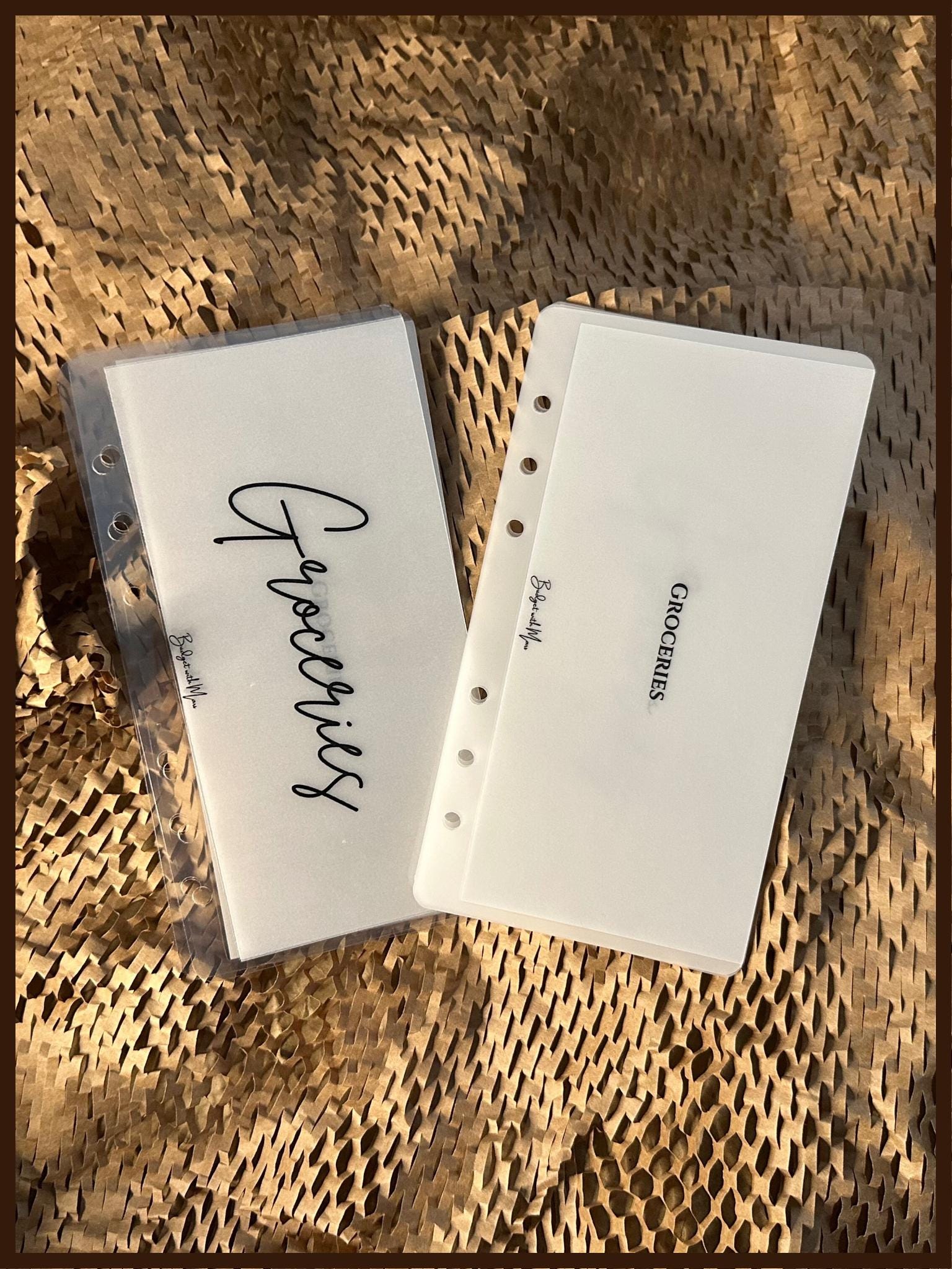 CUSTOM | A6 | Plain Design | Horizontal Cash Envelopes | Money Envelope System | Sinking Funds | Vellum | Gloss | Matte