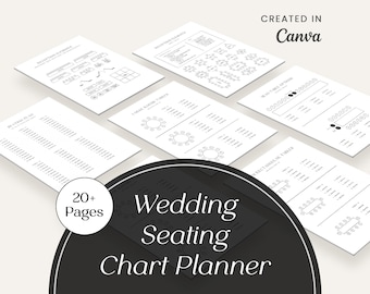 Wedding Seating Chart Planner • Canva Template