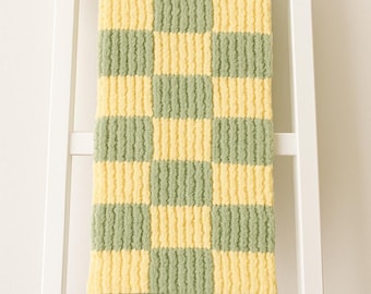 couverture pour bébé en grosse maille