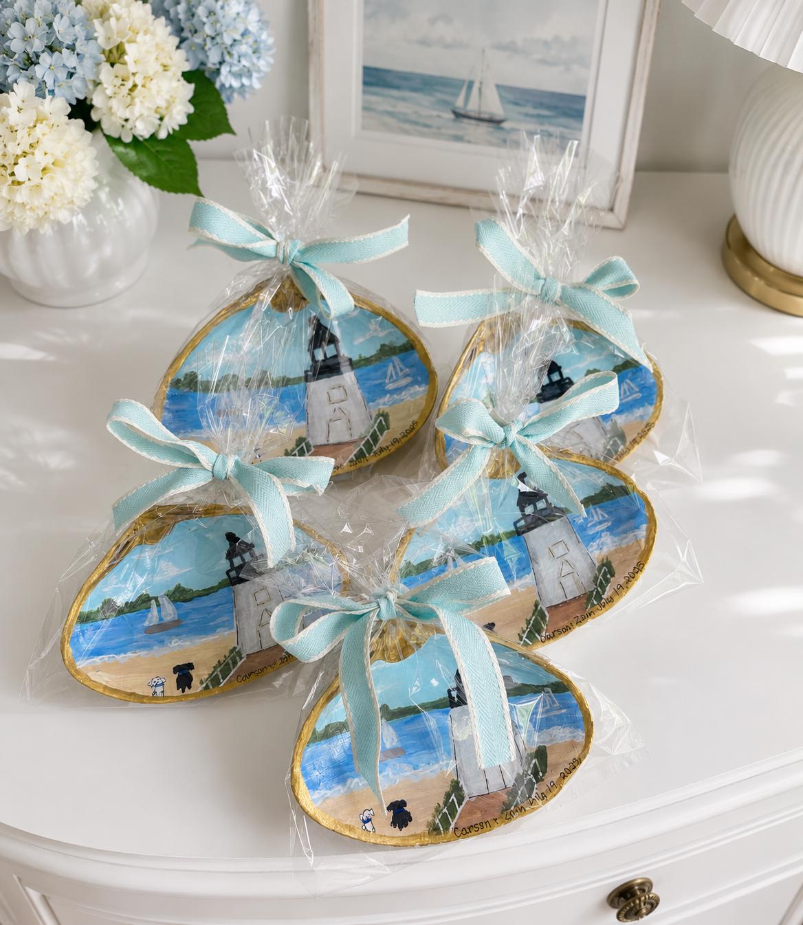 Hand-Painted Seashell Jewelry Dish