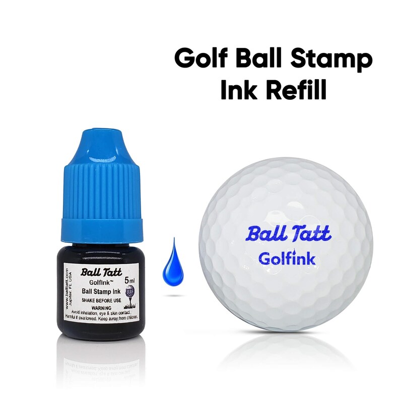 Ball Tatt Golfink™ Golf Ball Stamper Ink Refill Bottle - Premium ...