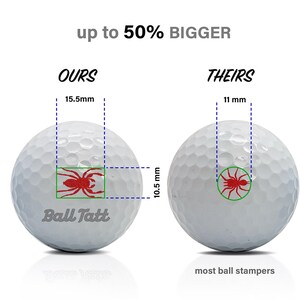 Ball Tatt - Spider Golf Ball Stamp, Golf Ball Stamper, Self-Inking Golf Ball Marker Stamp, Waterproof, Golfer Gift for Men & Women. imagem 3