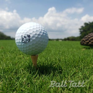 Ball Tatt - Bulldog Golf Ball Stamp, Golf Ball Stamper, Self-Inking Golf Ball Marker Stamp, Waterproof, Golfer Gift for Men & Women image 2