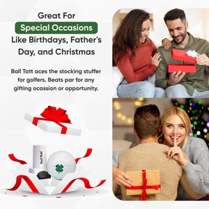 Ball Tatt - Skull Golf Ball Stamper, Golf Ball Marker, Self-Inking Golf Ball Marker Stamp, Golfer Gift for Men & Women