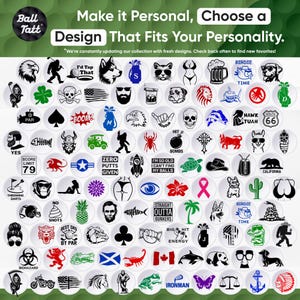 Ball Tatt - Spider Golf Ball Stamp, Golf Ball Stamper, Self-Inking Golf Ball Marker Stamp, Waterproof, Golfer Gift for Men & Women. imagem 7