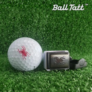 Ball Tatt - Spider Golf Ball Stamp, Golf Ball Stamper, Self-Inking Golf Ball Marker Stamp, Waterproof, Golfer Gift for Men & Women. imagem 2
