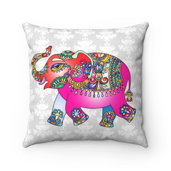 Moroccan Elephant Pillow Throw Pillow Moroccan Elephant Pillow Cover