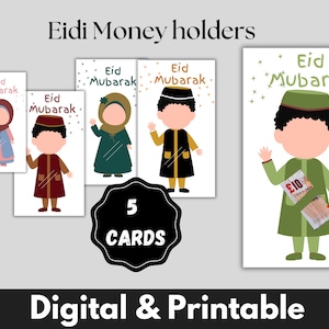 Eidi money holder, Eid money card Bundle, Eid Envelopes, Gift card holder, Money holder card, Eid Mubarak card, Eidi, Money card