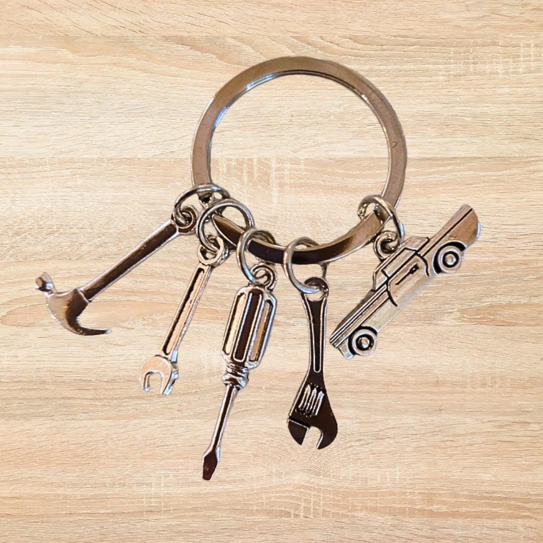 Schraubenschlüssel Schlüsselanhänger Edelstahl | Geschenk Für Handwerker & Heimwerker
