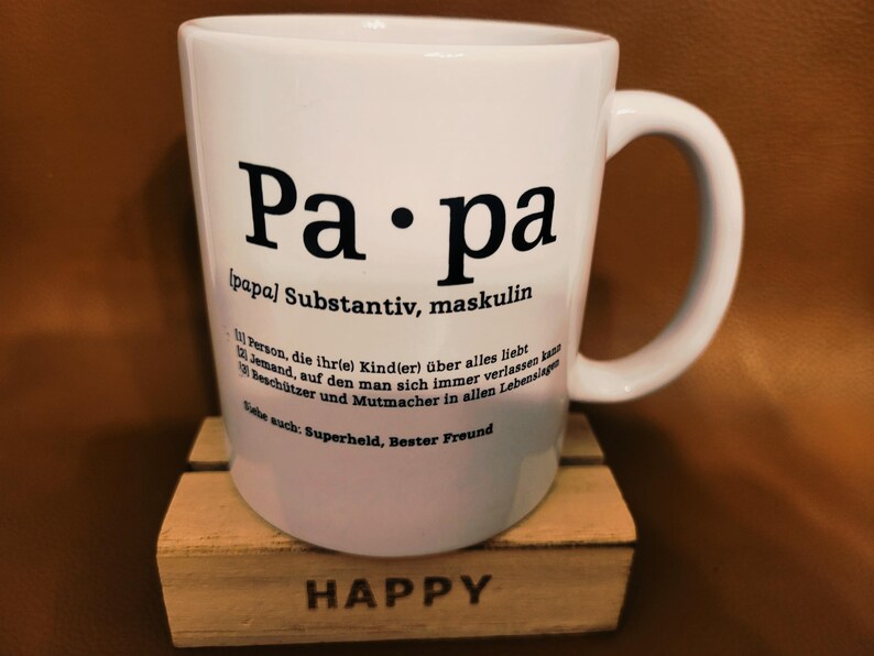 Mug Saying papa Noun the Synonyms Autumn Winter Coffee Tea Coffee