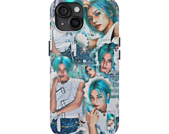 iPhone - リバー•Felix SKZ Felix Blue Hair iPhone Case: Stray Kids Tough Phone