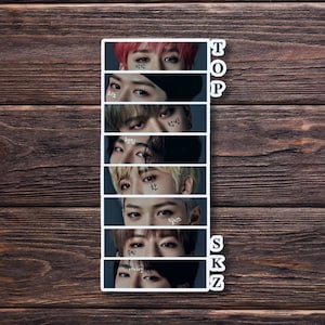 Stickers errants Members eyes skz rock star k-pop Stickers sans bulles