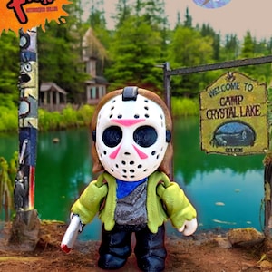3d Printed Jason Voorhees Figure, Friday The 13th Articulated Toy, Flexi Jason, 3d printed Jason Voorhees Vunk Flexi, Made to order