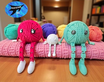 Cute Yarn Ball Pen, Crochet Hook, Knitting Needle Holder (Digital Download)
