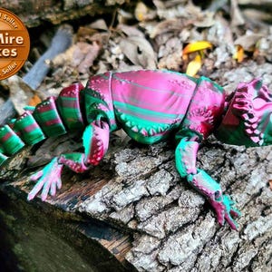 3d Printed Articulated Bearded Dragon As Seen On Tiktok, Lizard Fidget Toy, Flexi Beardie, Lizard Gift, Flexi Bearded Dragon, Matmire Makes