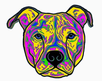 Gelaagde Pitbull-SVG, STL, 3D-afdrukbare, lasergesneden bestanden