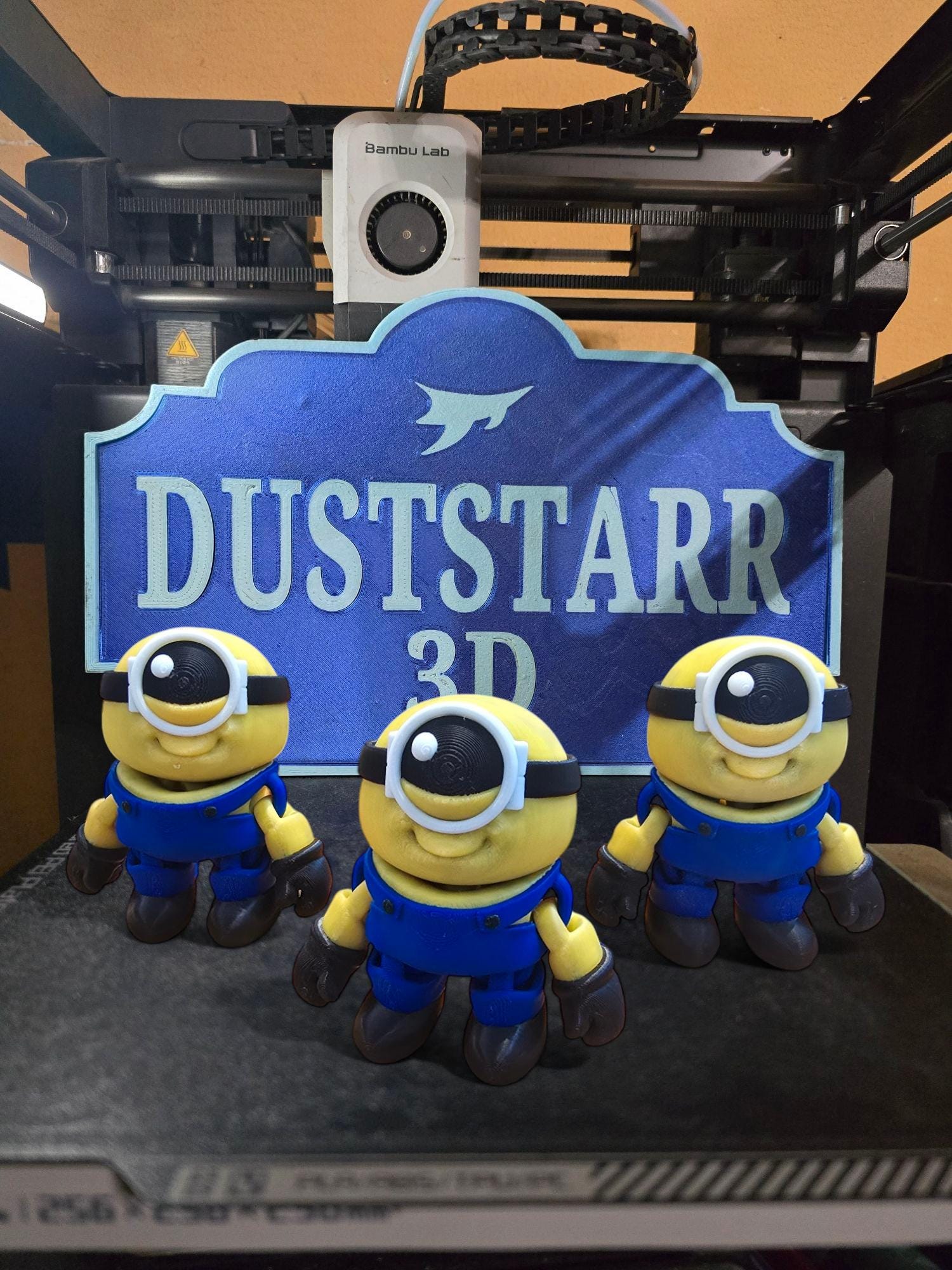 3d Printed Minion, Articulated Minion, 3d Printed Yellow Minion Fidget ...