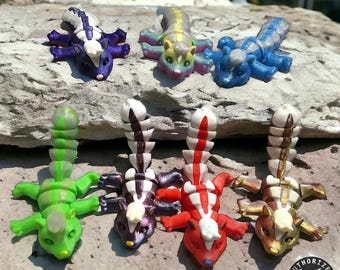 3D Printed Articulated Skunk Fidget Toy, Flexi Design