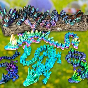 3d gedruckter Osterdrache, Drache Fidget Spielzeug, Flexi Dragon, 3d gedruckter Drache, Ostergeschenk, Dragon Kollektion, Made to order
