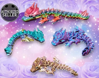 3D-utskriven Baby Rose Dragon Fidget-leksak