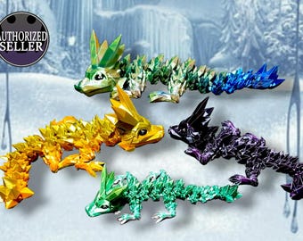 3D Printed Crystal Dragon Fidget Toy