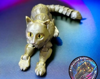 3D Printed Articulated Cat Fidget Toy