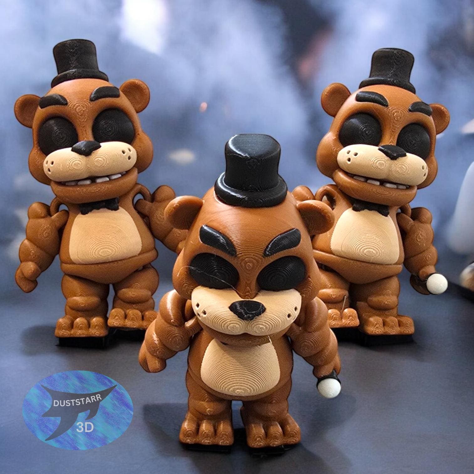 3D Printed Articulated Freddy Fazbear Fidget Toy, Vunk Flexi - Etsy