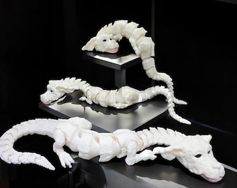 3D Printed Articulated Falcor Dragon Fidget Toy