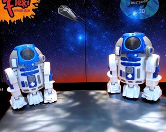 3D-geprinte Flexi R2D2-figuur, Star Wars PLA Fidget Toy