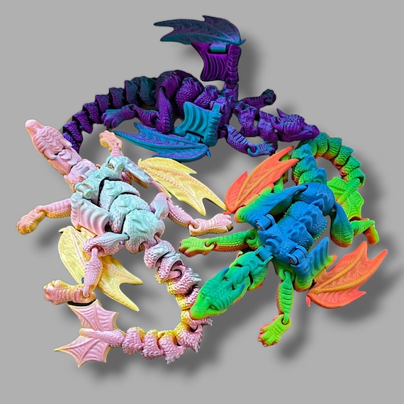 Genérico 3D Dragon Articulated Dragon – 17,32 pouces Flexible Joints Fidget Toys | 3D Printing Flexible Articulated Dragon For Boys, Girls, Kids, Friends, Family, User-Friendly Genérico 3D Dragon Articulated Dragon – 17,32 pouces Flexible Joints Fidget Toys | 3D Printing Flexible Articulated Dragon For Boys, Girls, Kids, Friends, Family, User-Friendly