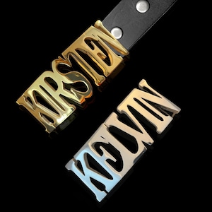 Personalized Name Belt Buckle | Custom Gold or Silver Stainless Steel Buckle with Optional Belt | Hip-Hop Style Gift for Men & Women