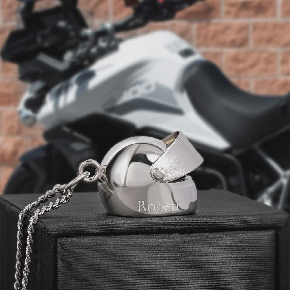Colgante De Motocicleta En Plata 925, 16x21 Mm, Amuleto Para Cadena - NKlaus