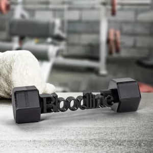 Custom Name Full Size Dumbbell | Personalized Gym Decor For Men Women | Fitness Coach Gift | Home Gym Shelf Display | Bodybuilder Gift