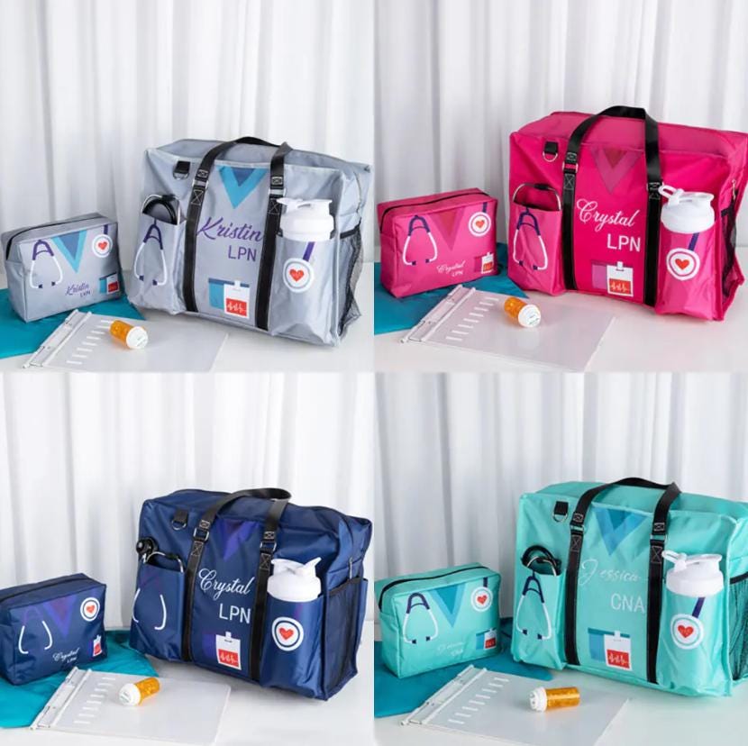 RN Krankenschwestertasche – Geschenk Für Krankenschwestern, Notaufnahme, Make-up-Tasche, 18 X 24 Cm, Mit Griff
