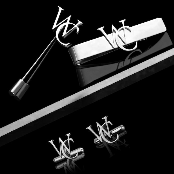cufflink tie bar set